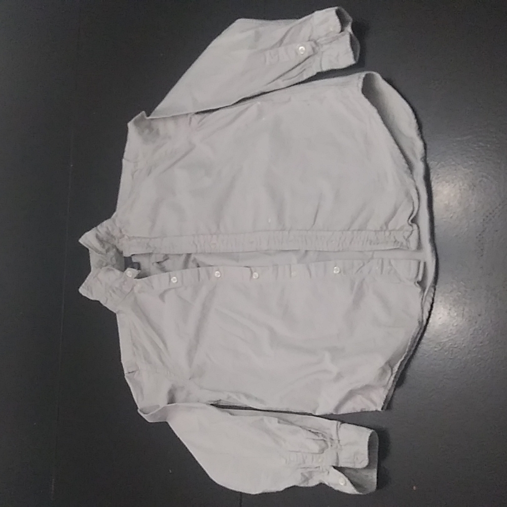 Ralph Lauren Grey Button Down Kids Large